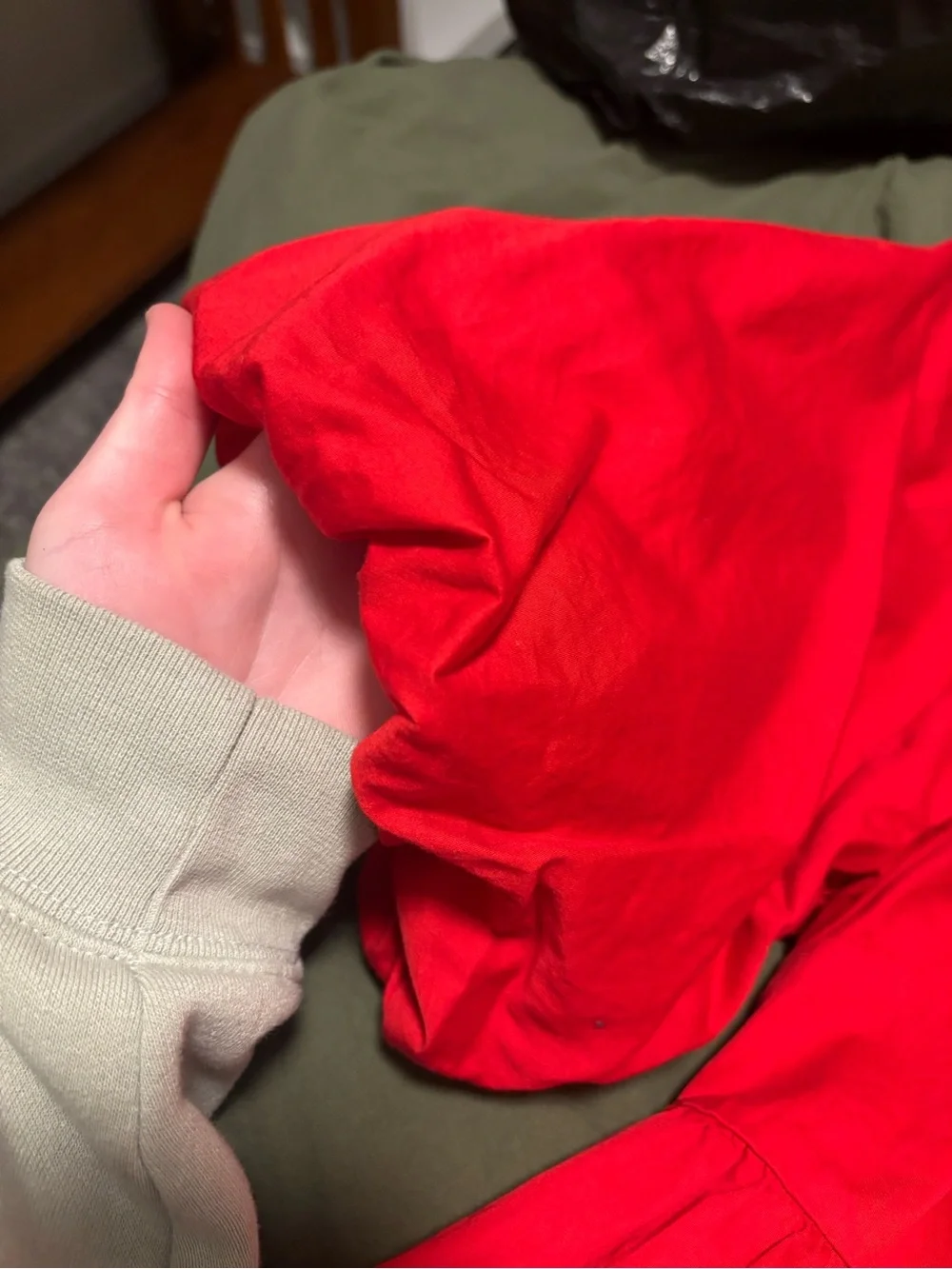 Old Navy Red Puff Sleeve Peplum Top